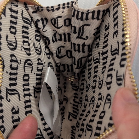 Juicy Couture Pink Clay Heart Coin Pouch Wristlet NWT - Picture 4 of 4